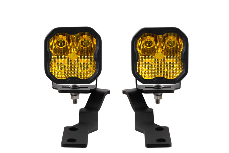 16-21 Toyota Tacoma Pro SS3 LED Ditch Light Kit - Yellow Combo - Click Image to Close