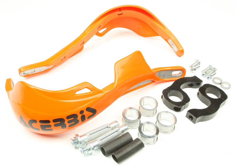 Rally PRO Handguards Orange - w/ Universal Bar Mount Kit - Click Image to Close