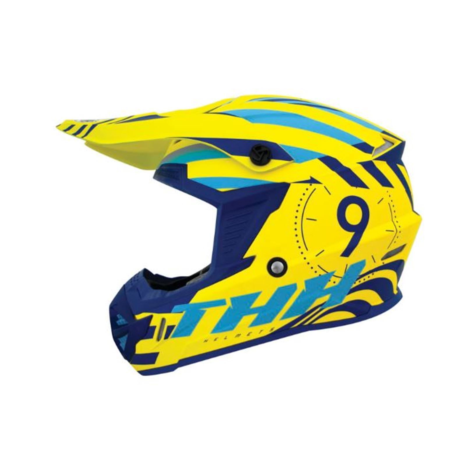 THH Helmets T730X Twister YelbluYouth Medium - Click Image to Close