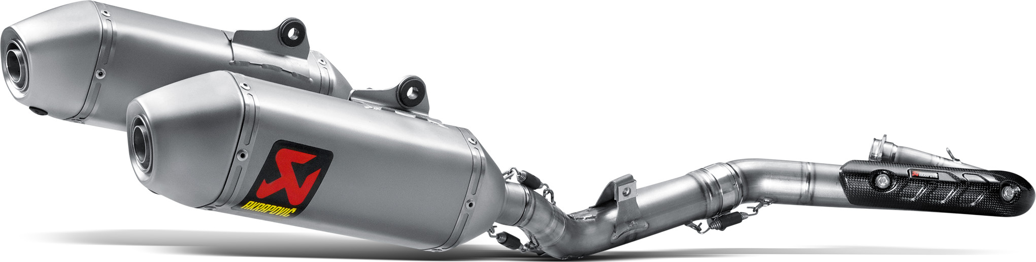 Evolution Titanium Dual Full Exhaust - For 15-16 Honda CRF450R - Click Image to Close