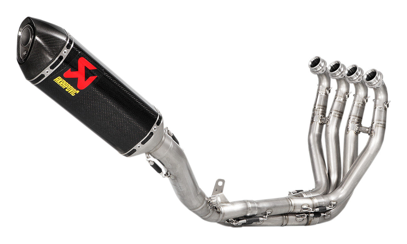 Racing Carbon Fiber Full Exhaust - Kawasaki ZX10R - Click Image to Close