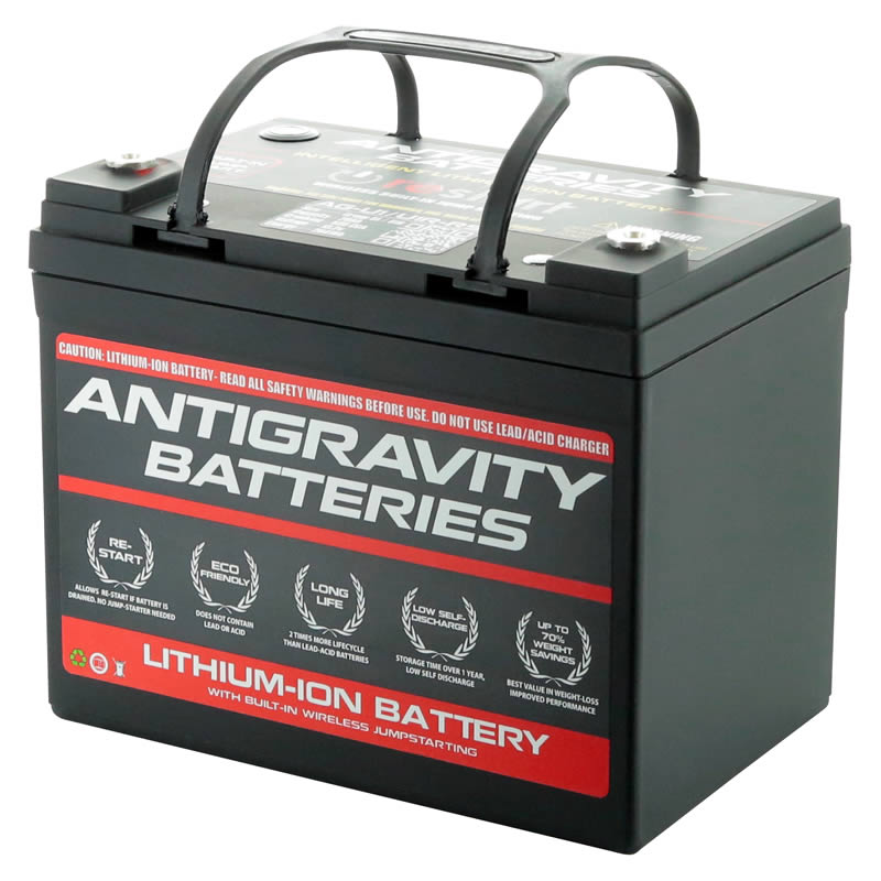 U1 Lithium Auto / UTV Battery With Re-Start - Left Side Positive Terminal - Click Image to Close