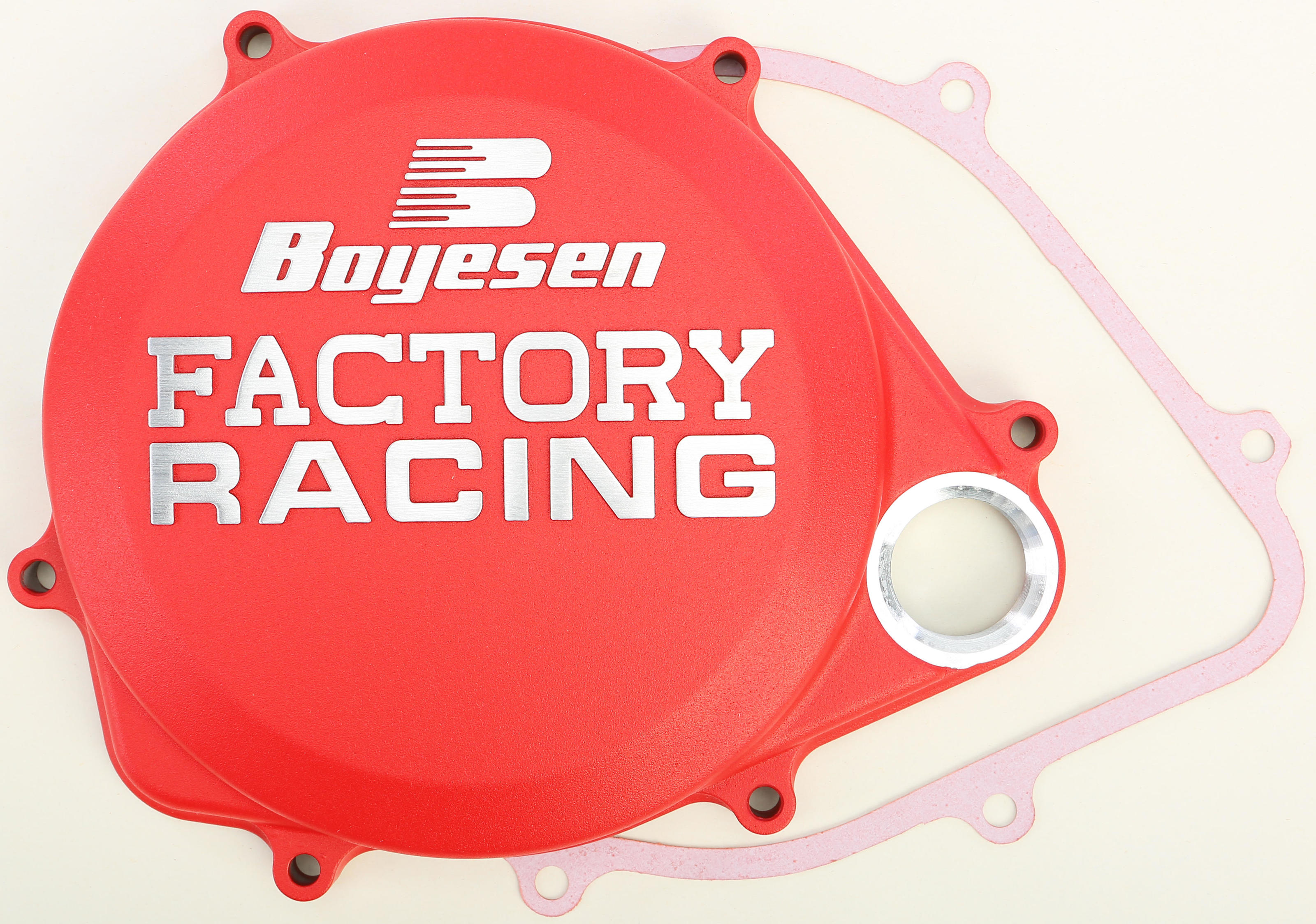 Red Factory Racing Clutch Cover - For 17-20 Honda CRF450R/RX - Click Image to Close