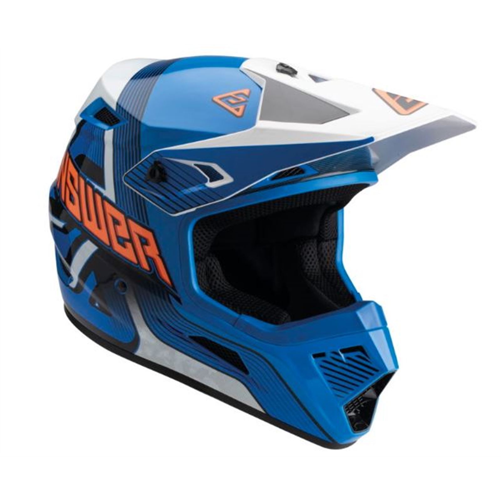 AR1 Vendetta Helmet Blue/White/Orange Youth - Large - Click Image to Close