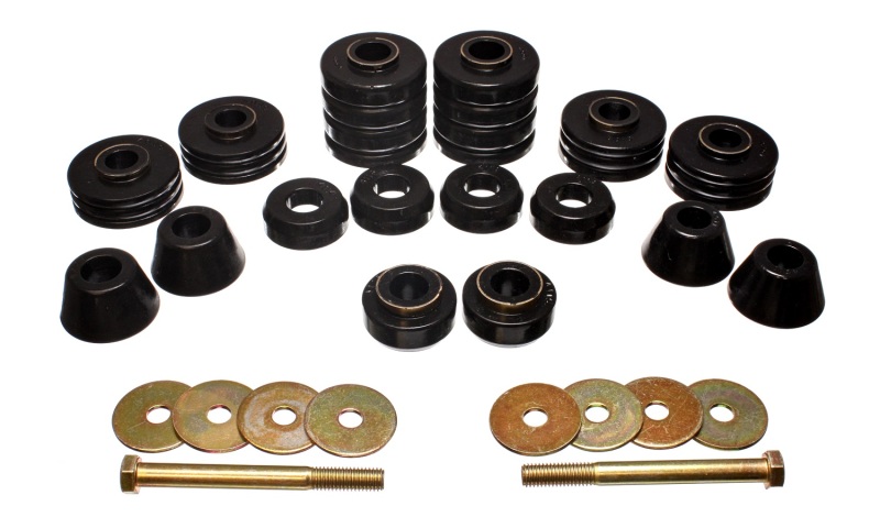 Black Body Cab Mount Set for 73-80 GM C/K-10/20/30 C/K1500/2500/3500 - Click Image to Close