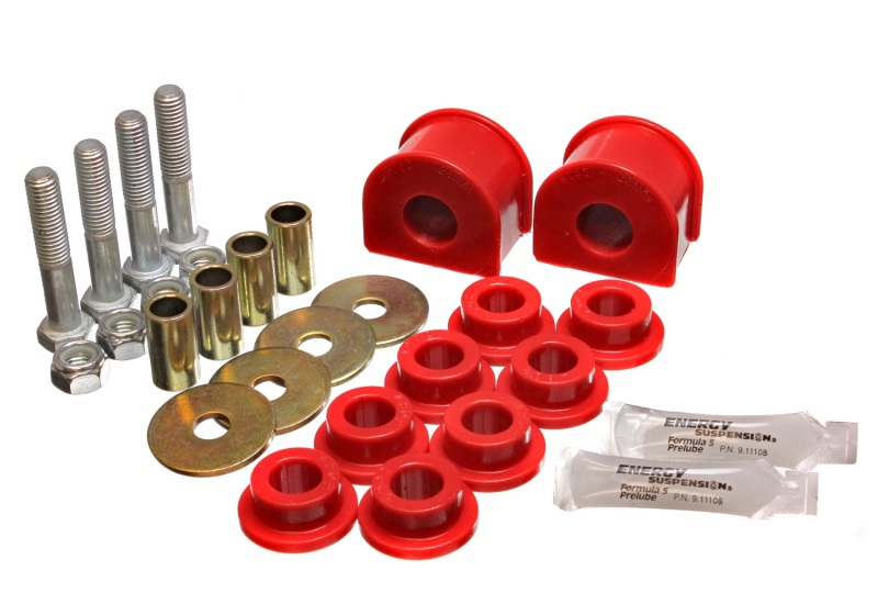 Red Rear Sway Bar Bushing Set (Inc End Links) - For 99-04 Ford F-150 Lightning 2WD - Click Image to Close