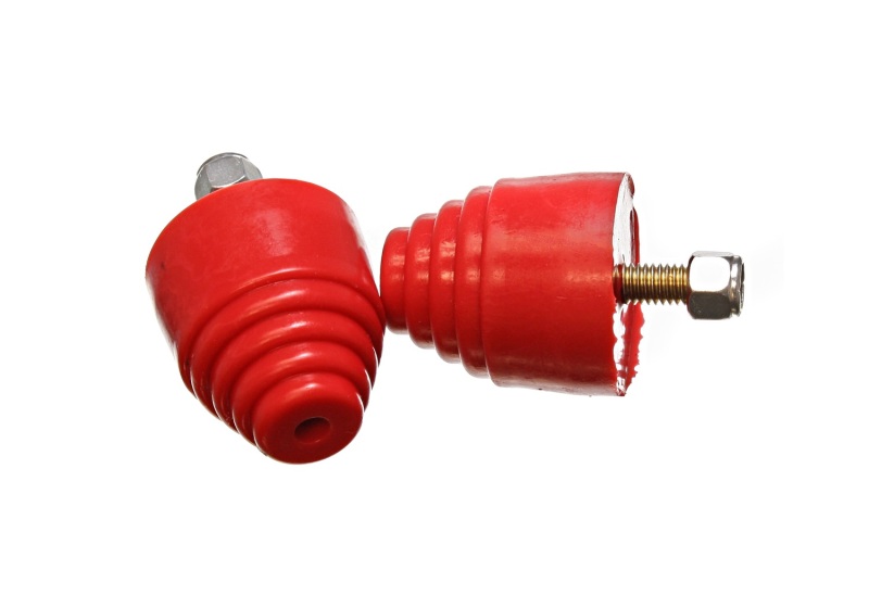 All Purpose Red Bump Stop Set 2 1/8 inch Tall / 2 inch dia. (2 per set) - Click Image to Close