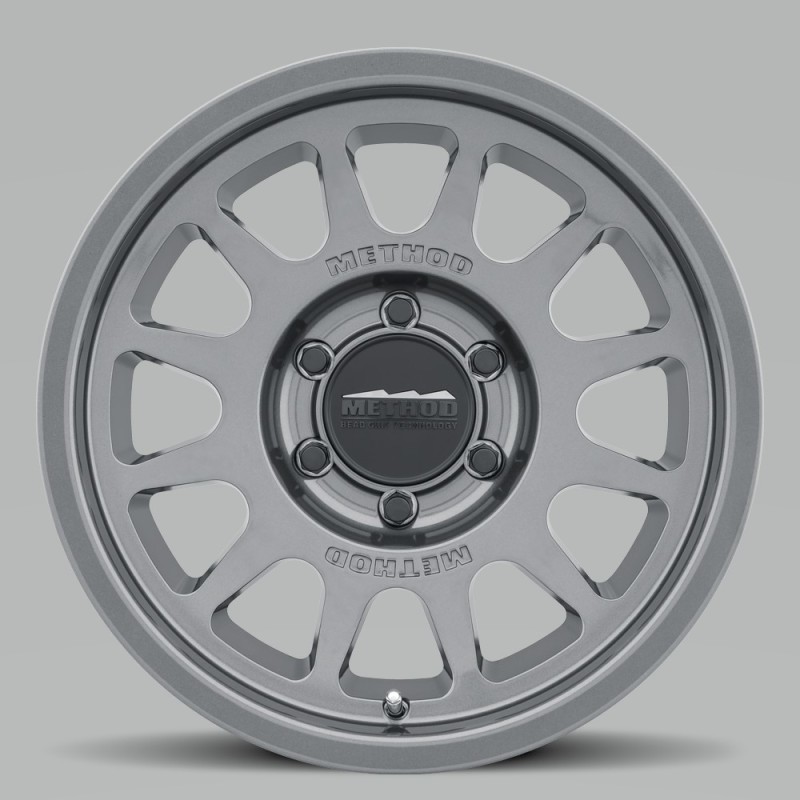 MR703 17x7.5 +50mm Offset 6x130 84.1mm CB Gloss Titanium Wheel - Click Image to Close