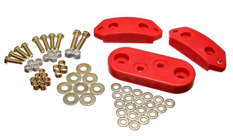 61-73 VW Beetle/70-73 Super Beetle Red Motor and Trans Mount Bushings (Inc H/W) - Click Image to Close