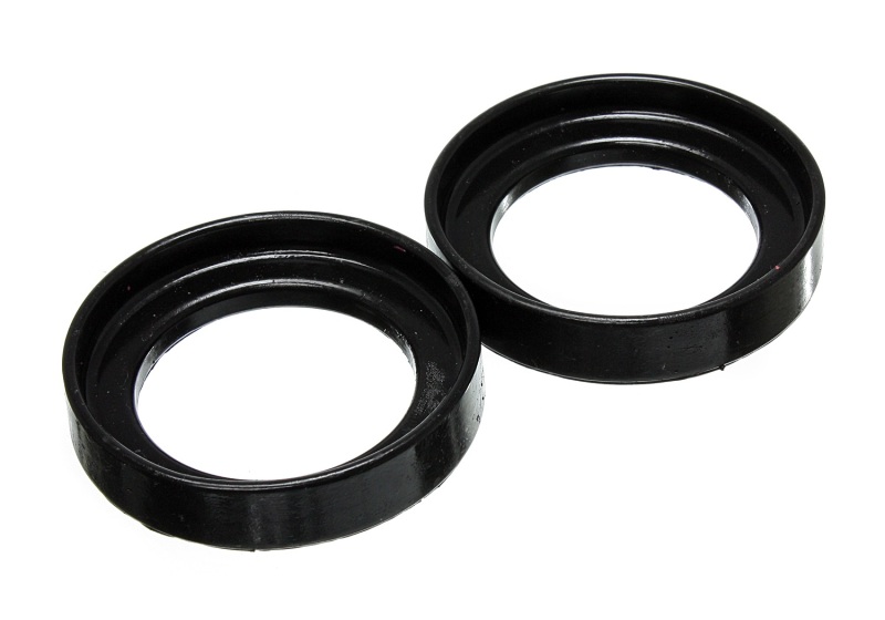 96-00 Honda Civic/CRX / 99-00 Honda Civic Si Black Front Coil Spring Isolator Set - Click Image to Close