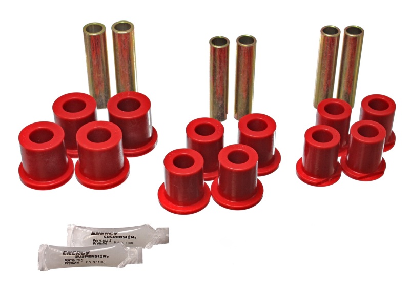 Energy Suspension Spring Bushings - Red - Click Image to Close