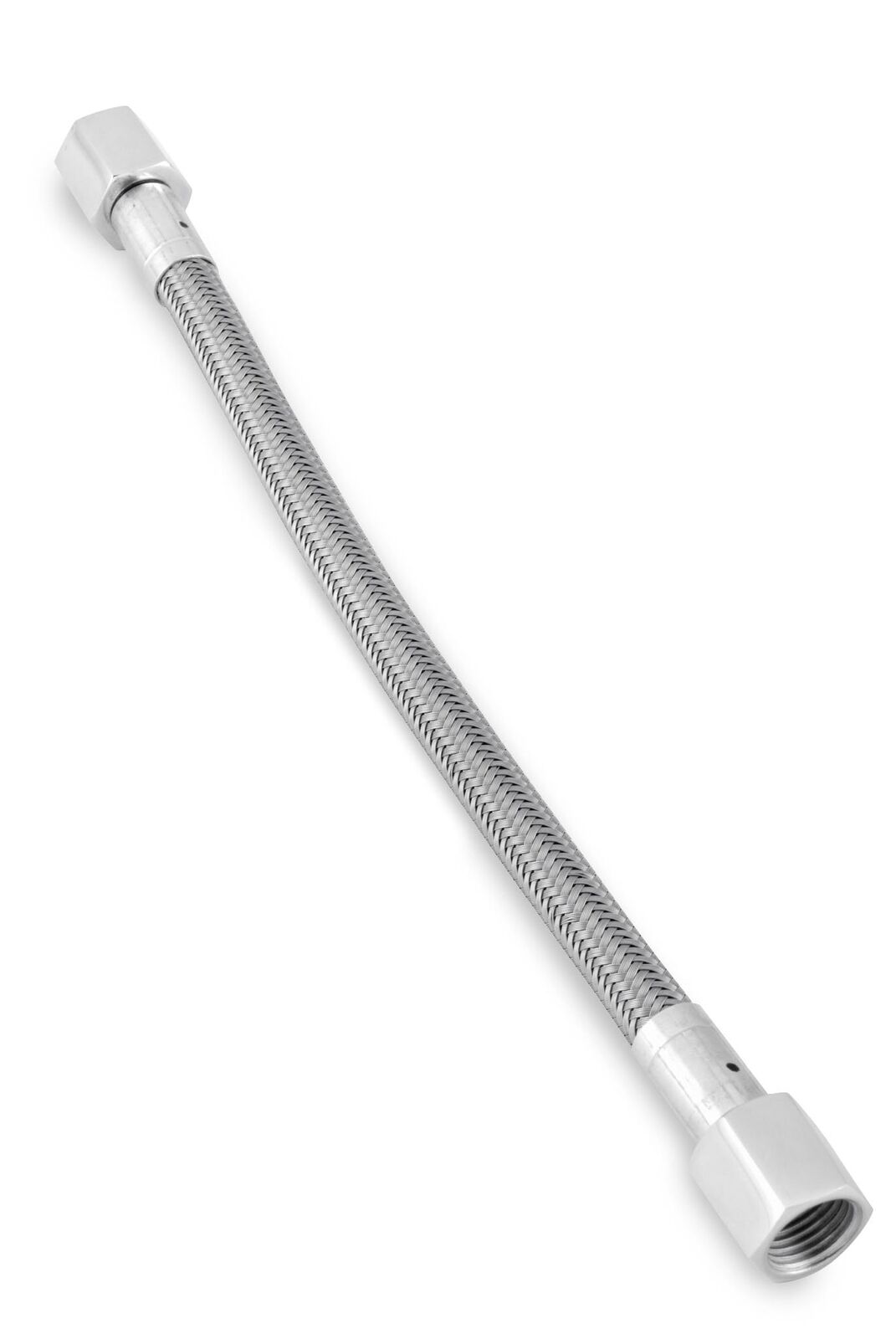 6" AN -6 Flare Universal Braided Stainless Steel Oil Line - Click Image to Close