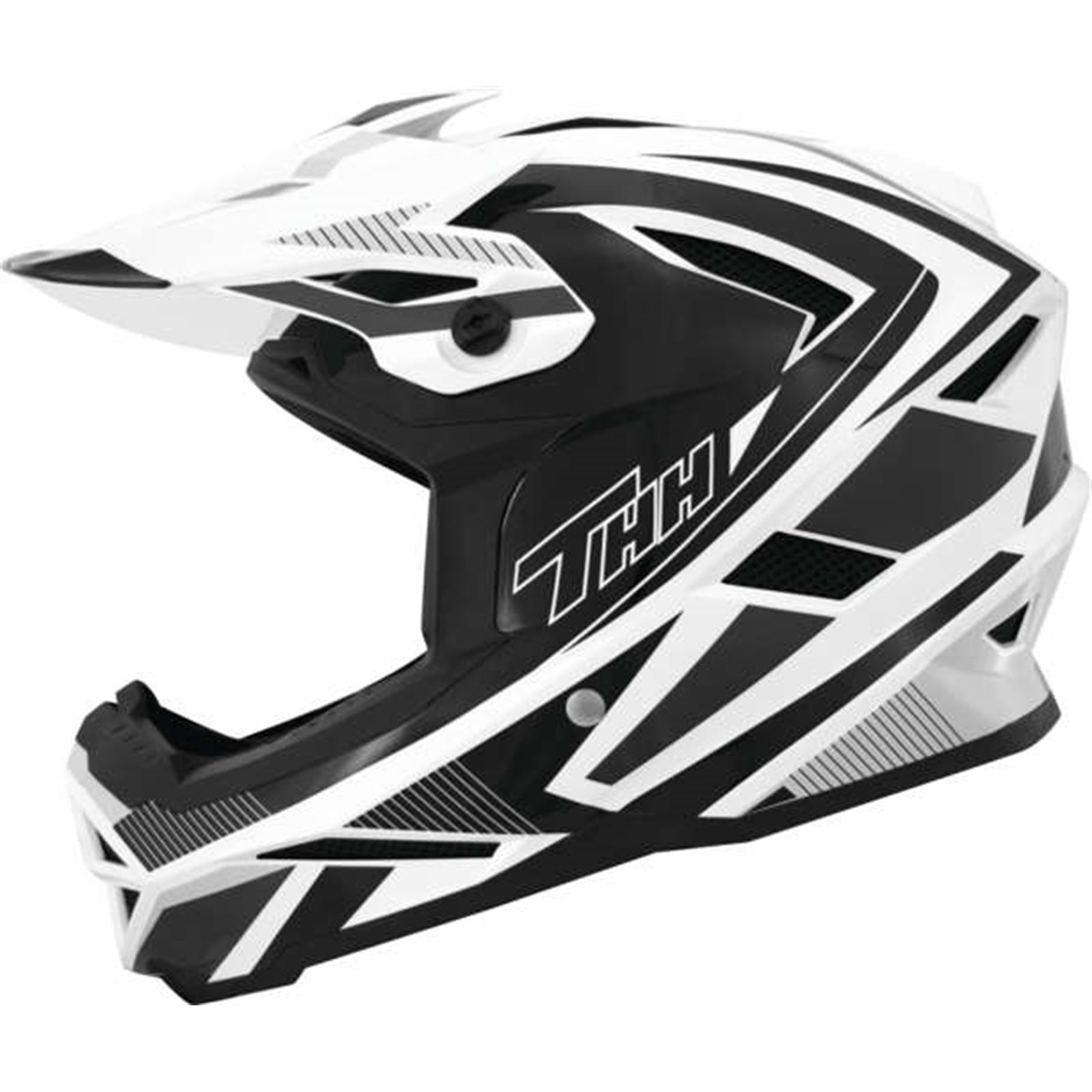 THH Helmets T-42 Bmx Acceler Blk/Wht Xs - Click Image to Close