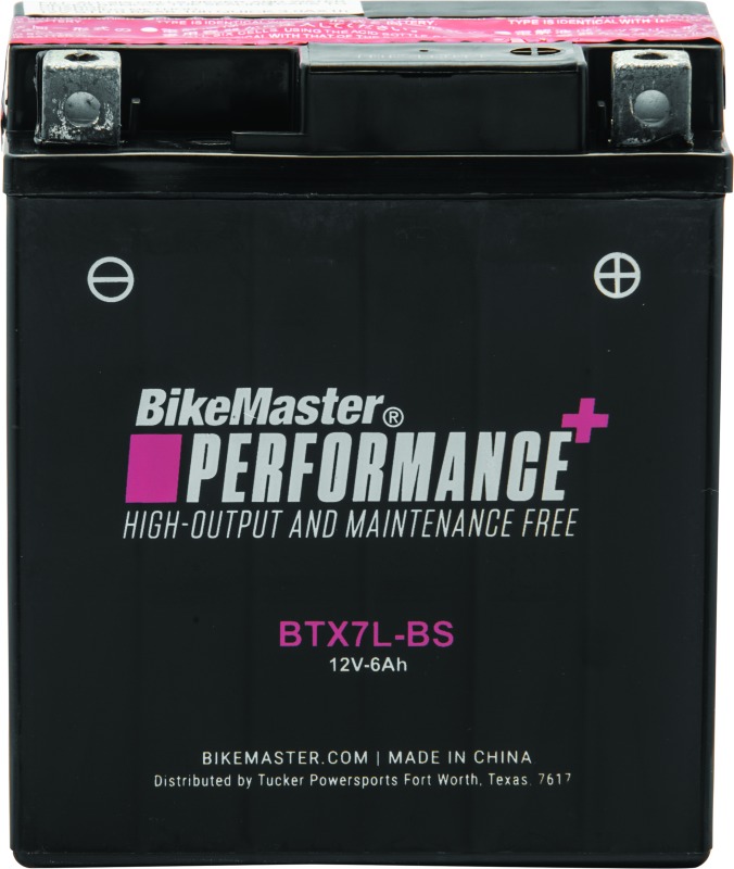 Maintenance Free Battery - Replaces YTX7L-BS - Click Image to Close