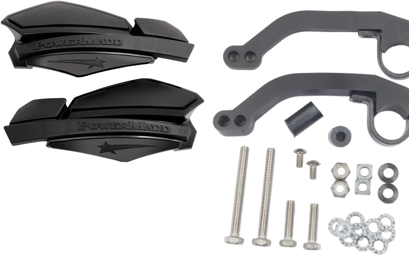 Black Star Handguard Kit w/ MC/ATV Mounts - Click Image to Close