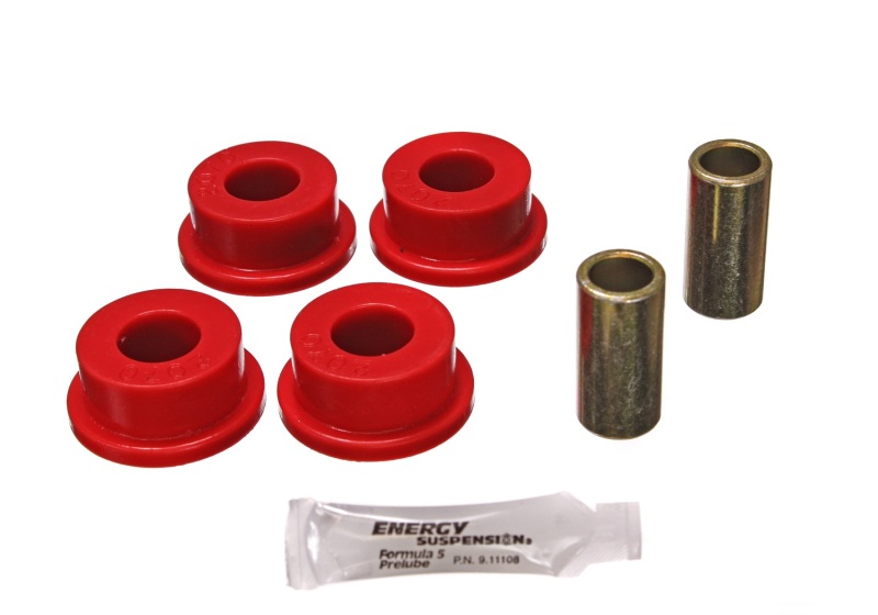 80-98 Ford F-250 4WD/F350 4WD Red Front Frame Shackle Bushing Set - Click Image to Close