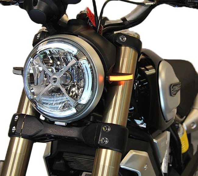 18-24 Ducati Scrambler 1100 Front Turn Signals - Click Image to Close