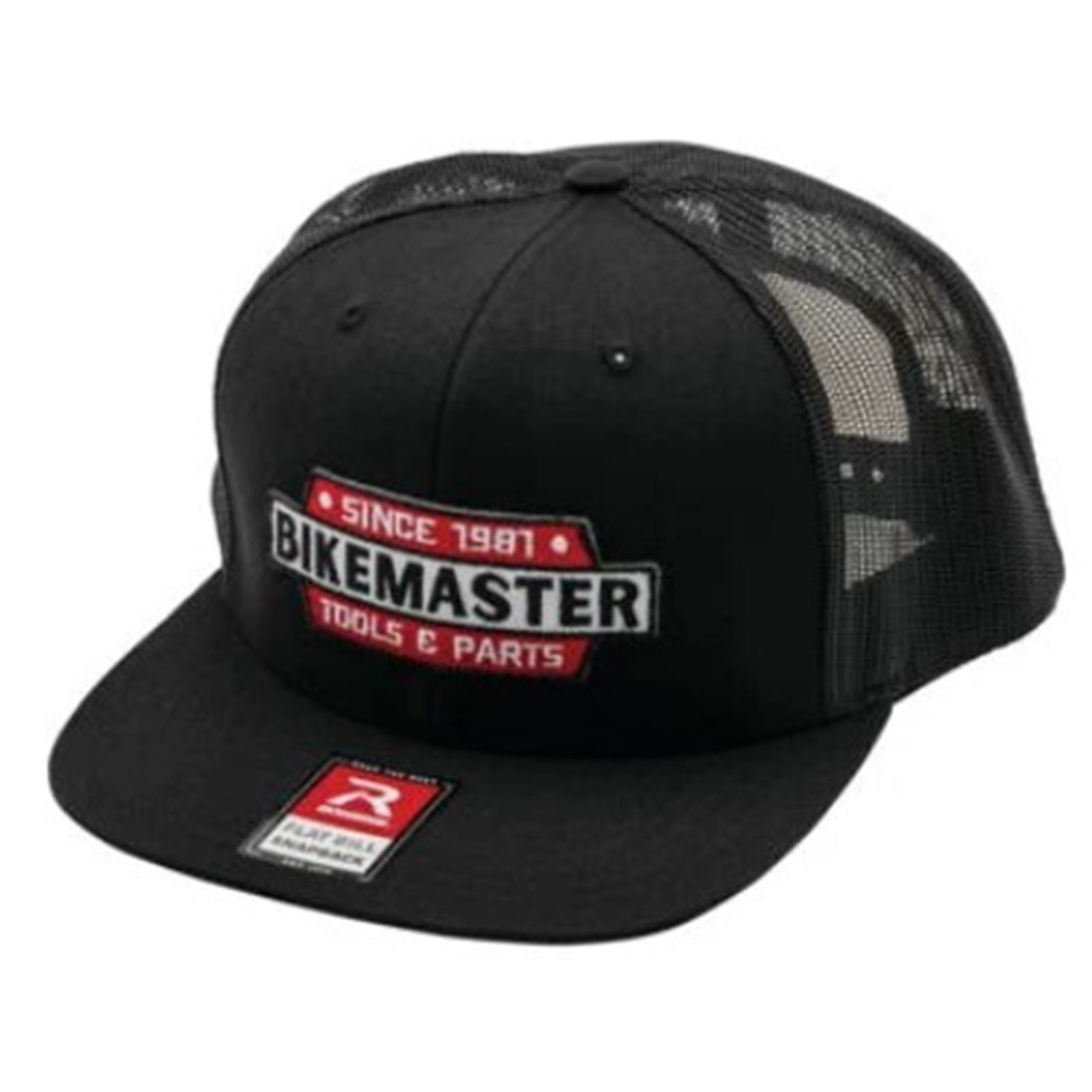 BikeMaster Patch Flat Bill Cap - Click Image to Close