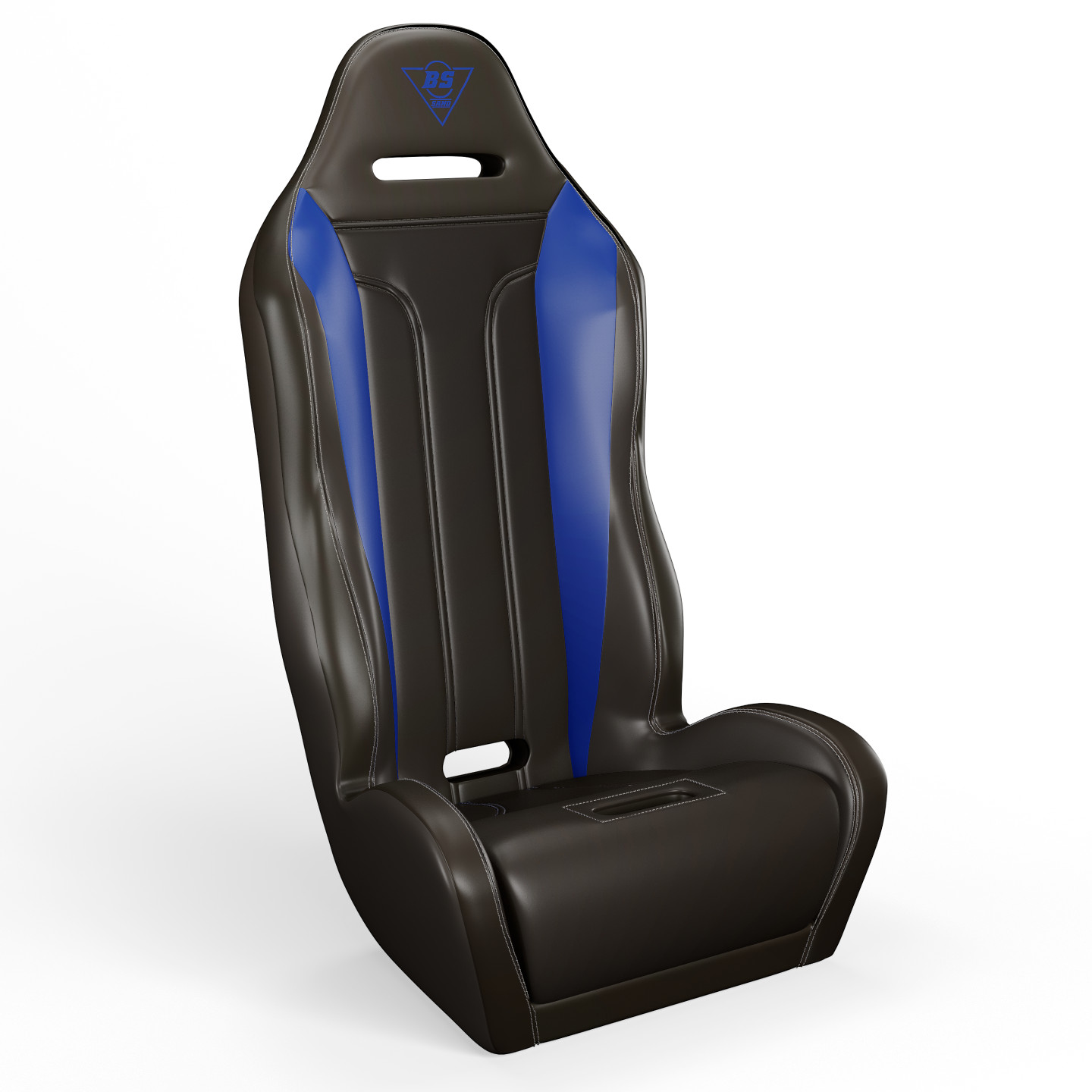 Performance Double T Solo Seat Black/Blue - Maverick X3 YXZ1000R Wildcat - Click Image to Close