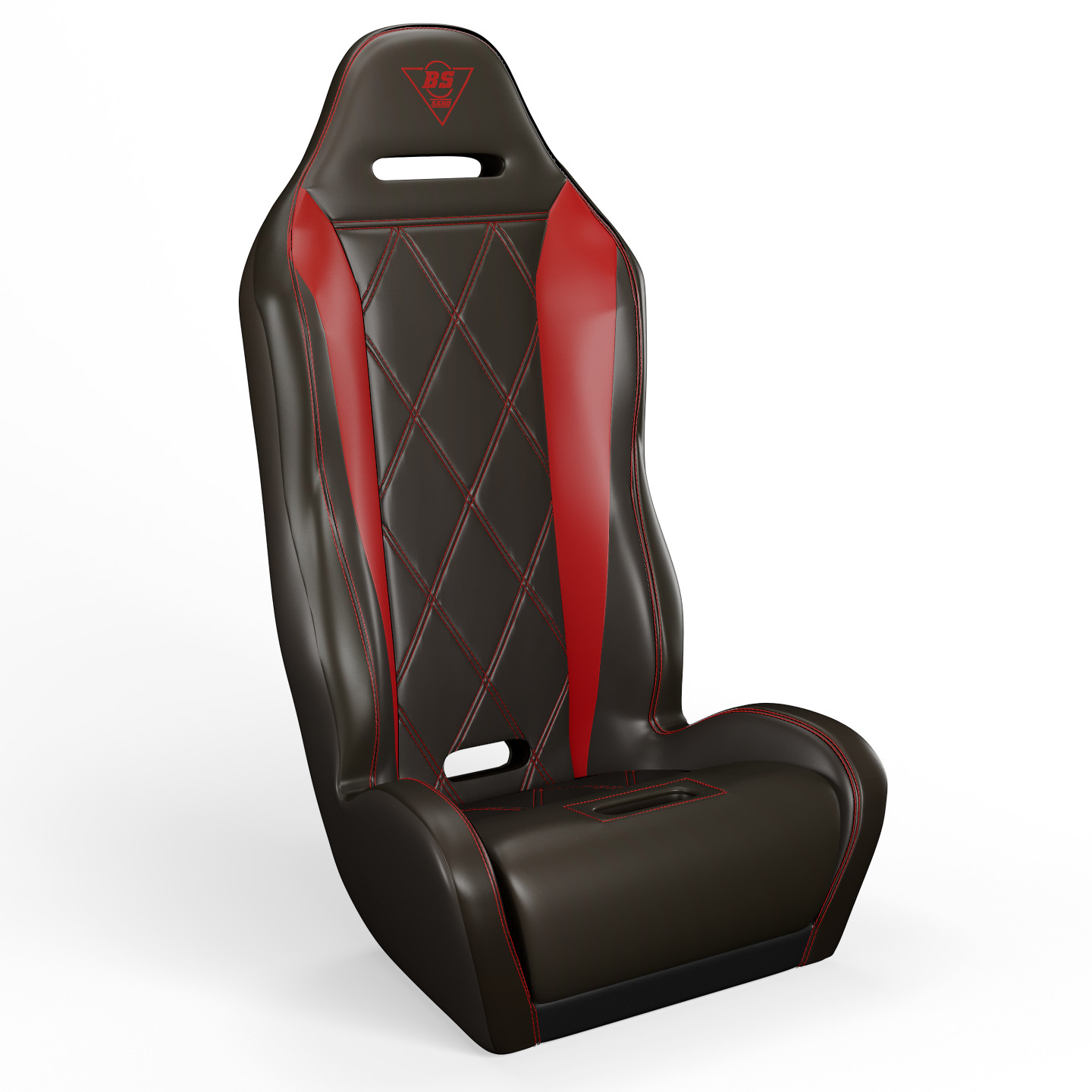 Black/Red Performance Diamond Front Seat - For 20+ Polaris RZR Pro XP - Click Image to Close