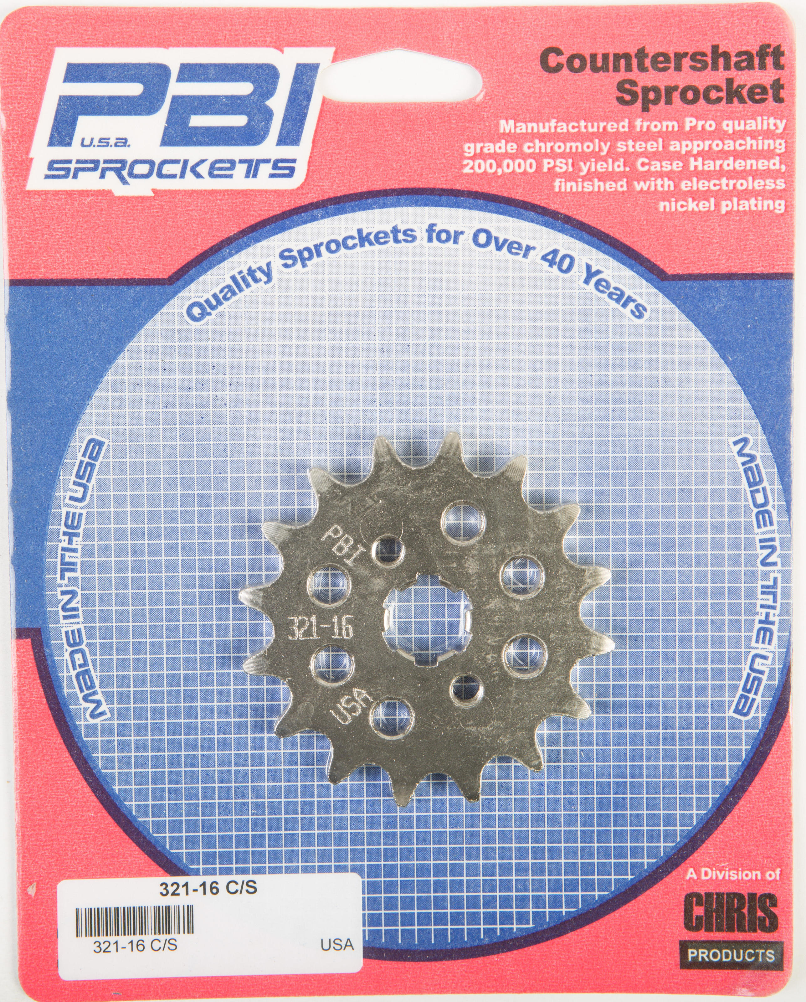 FRONT CS SPROCKET STEEL 16T-42 - Click Image to Close