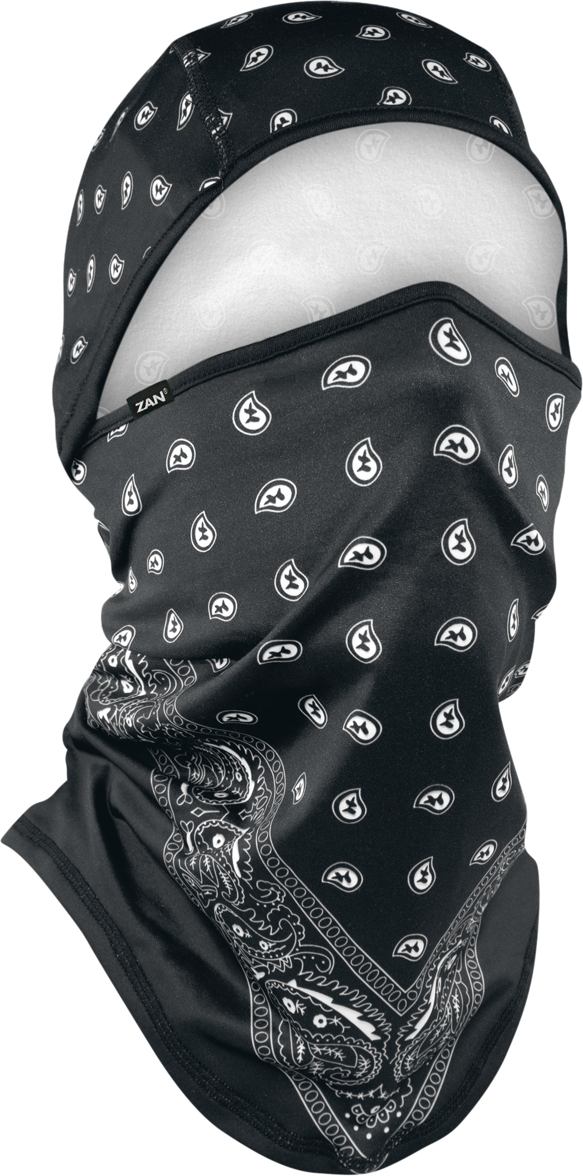 Convertible Balaclava SportflexT - Balaclava Cnv Sptflx Blk Paisl - Click Image to Close