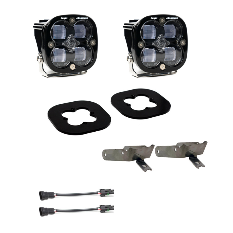 11-16 Ford Super Duty Squadron Pro Series Fog Pocket Kit - Click Image to Close