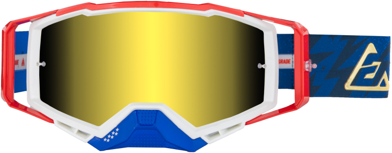 Answer ARC Bolt Goggles Red/White/Blue/Gold - Adult - Premium goggles with anti-fog lens - Click Image to Close