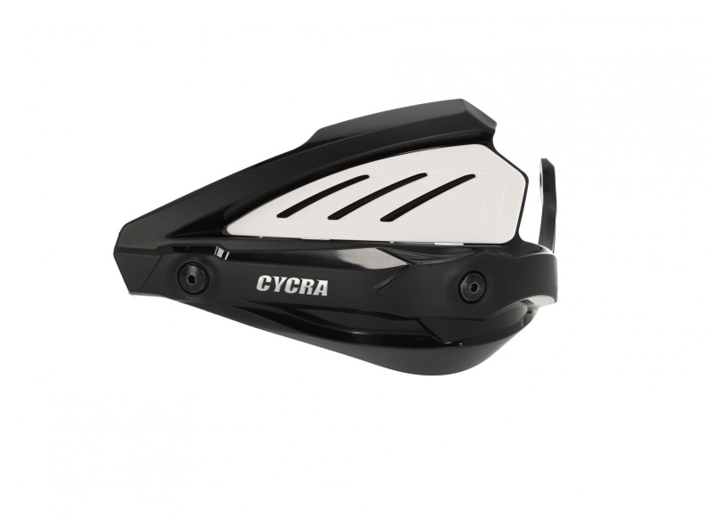 Cycra Voyager Dual Road Handguards Black/White Fits 19-20 BMW R1250GS - Click Image to Close