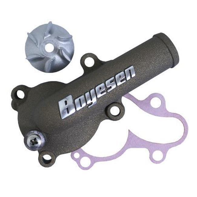 Magnesium Color Waterpump Cover & Impeller Kit - For 2019+ Kawasaki KX450 - Click Image to Close