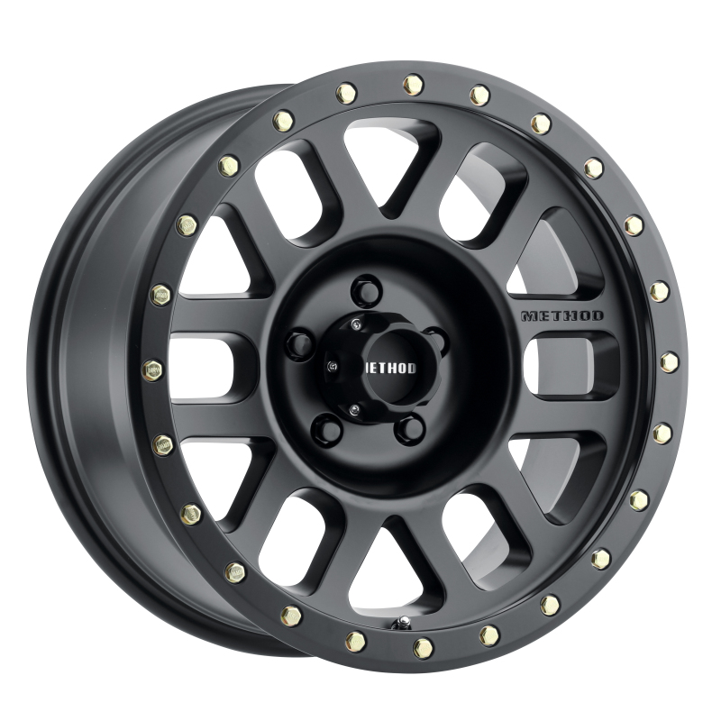 MR309 Grid 18x9 +18mm Offset 5x150 116.5mm CB Matte Black Wheel - Click Image to Close