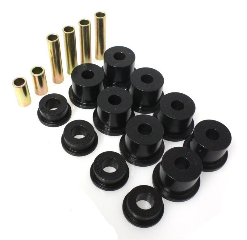 80-98 Ford F250/F350 4WD w/ 2 inch ID Black Front Spring Bushing Set - Click Image to Close