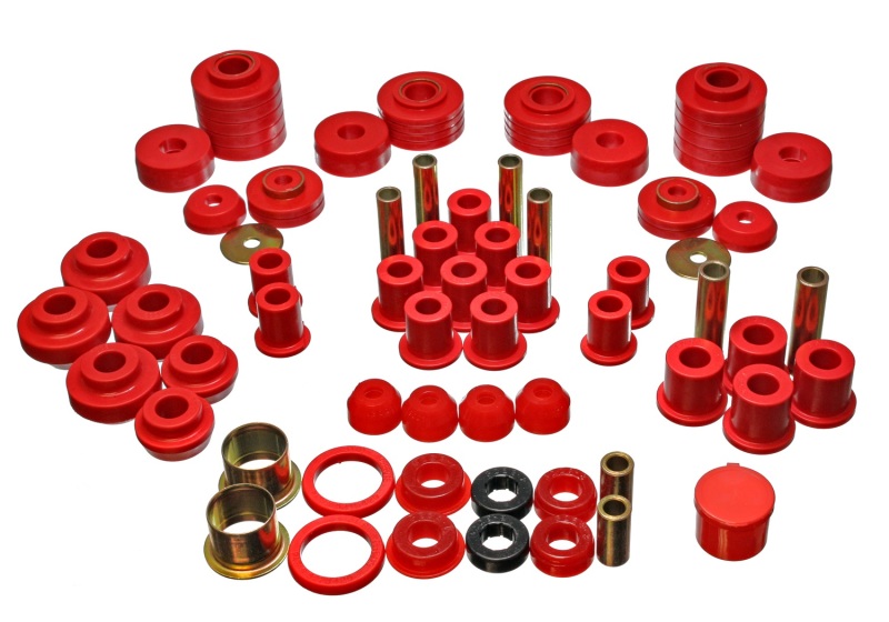 Red Hyper-Flex Master Bushing Kit 4.18101R Fits 80-96 Ford F150 Std/Extra Cab - Click Image to Close