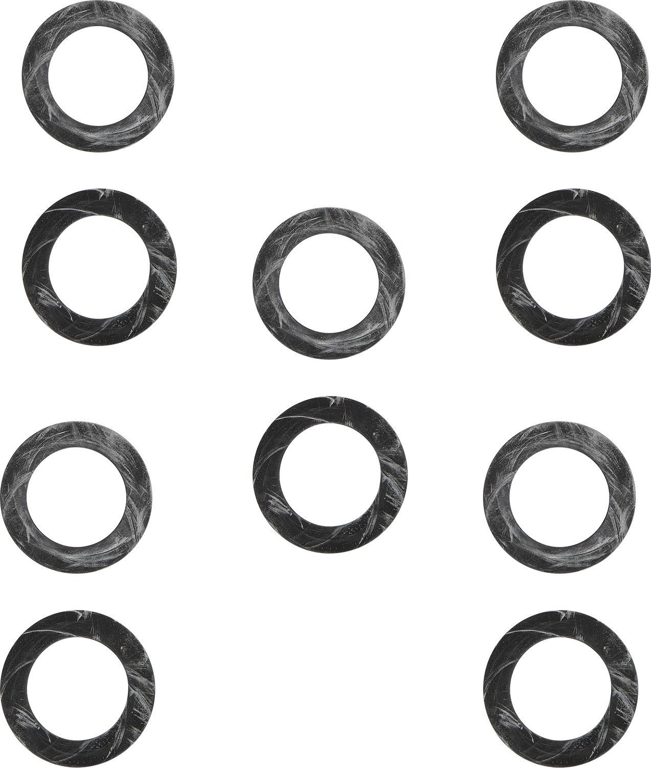 10 Pack "Thin" Fuel Cap Gaskets - 0.065" Thick, 2.275" OD, 1.425" ID - For 1937+ Harley U, UL, ULH, E, EL, FL, FLH - Click Image to Close