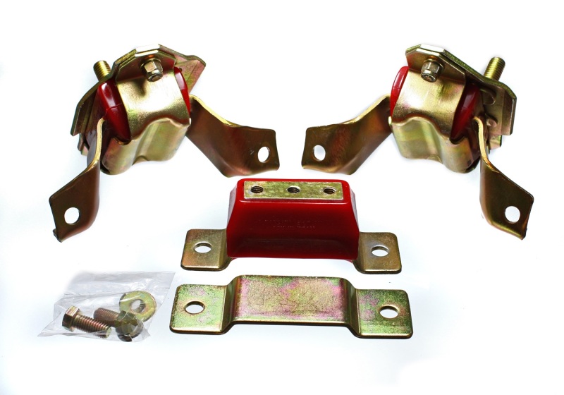 Energy Suspension Motor/Transmission Mount Set Red Fits 84-95 Ford Mustang 5.0 - Click Image to Close