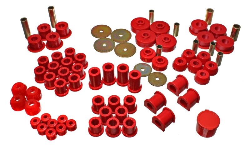 Red Hyper-Flex Master Bushing Kit 8.18102R Fits 79-85 Toyota 4WD Pickup - Click Image to Close