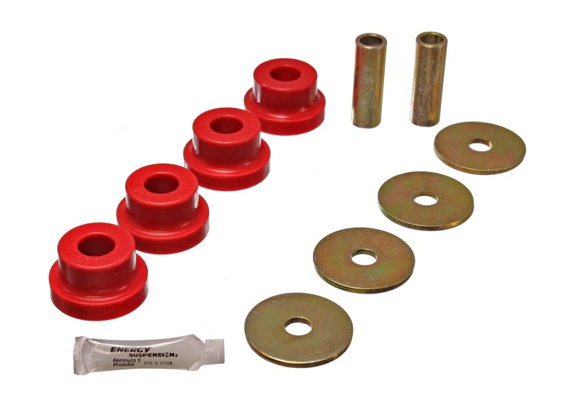 Red Differential Carrier (Mustache Bar) Bushings - For 70-78 Nissan 240Z/260Z/280Z - Click Image to Close