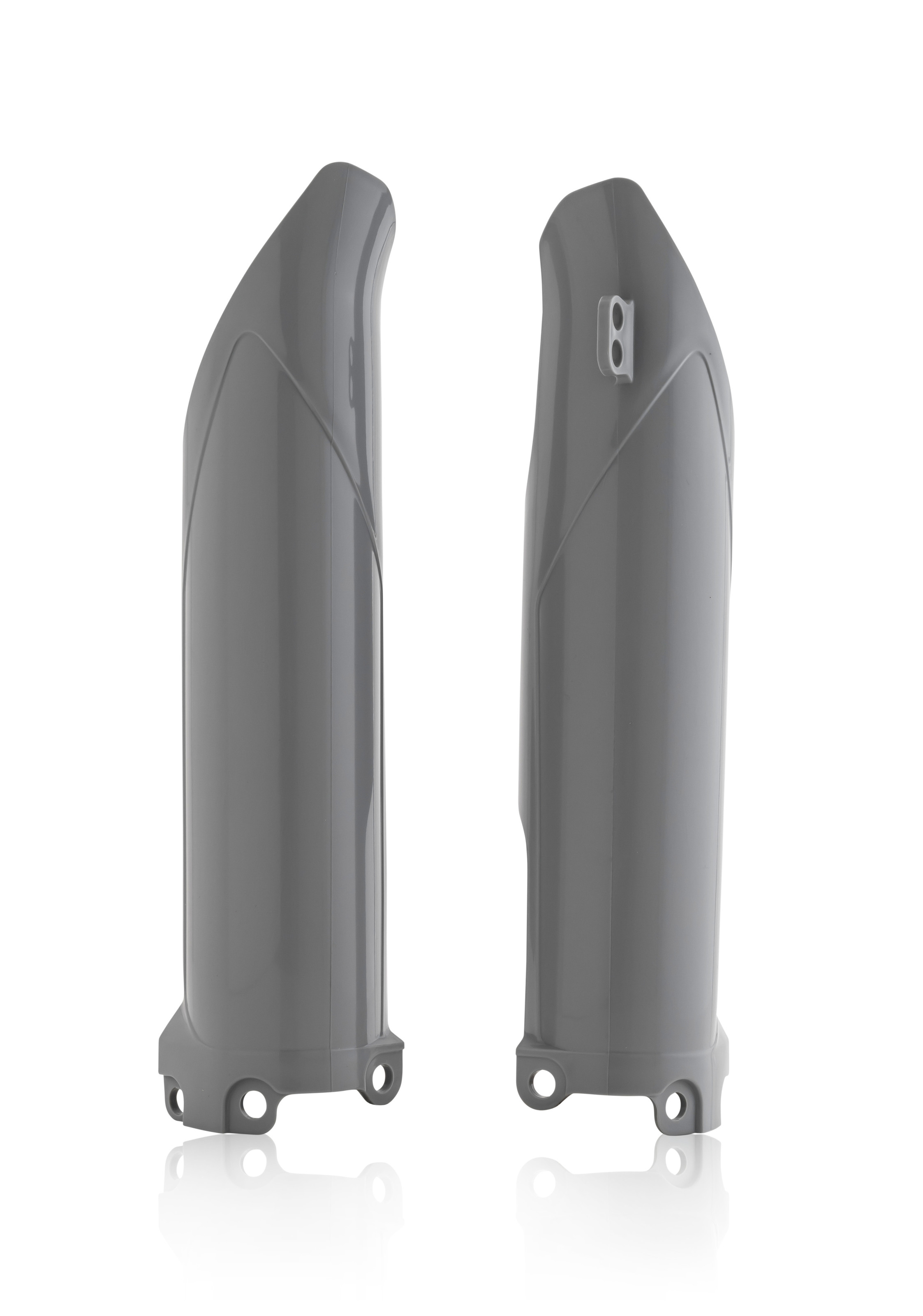 Gray Lower Fork Cover Set - For 17-23 KX250F & 16-23 KX450 - Click Image to Close