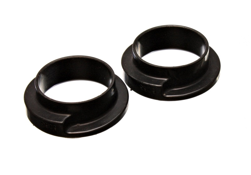 Universal 2-3/16in ID 3in OD 1in H Black Coil Spring Isolators (2 per set) - Click Image to Close