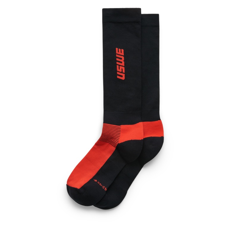 USWE Rapp Moto Sock Flame Red - Size 43/45 - Click Image to Close