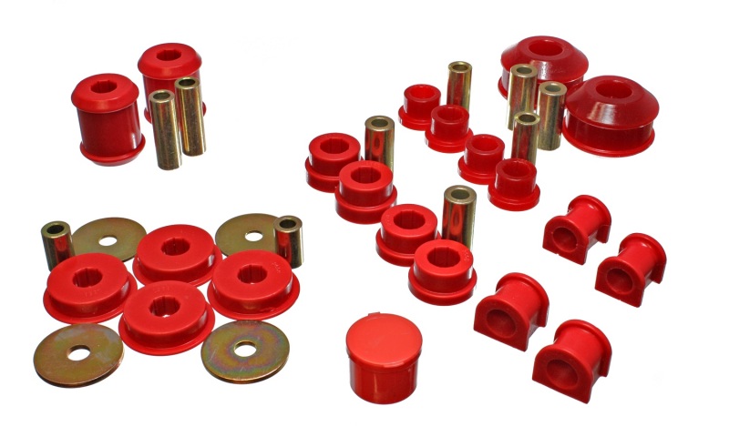 03-05 Mitsubishi Lancer EVO 8 Red Hyper-flex Master Bushing Set - Click Image to Close