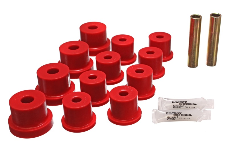 Nova Mono Leaf Spring Bushings - Red - Click Image to Close