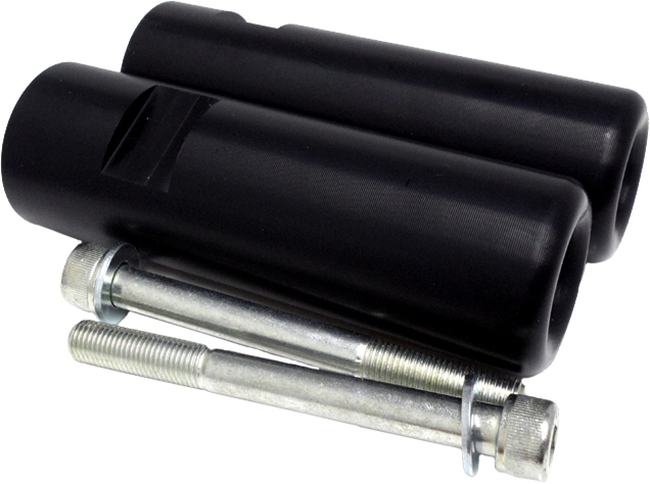 No Cut Black Frame Sliders - For 15-18 Yamaha YZF R3 - Click Image to Close