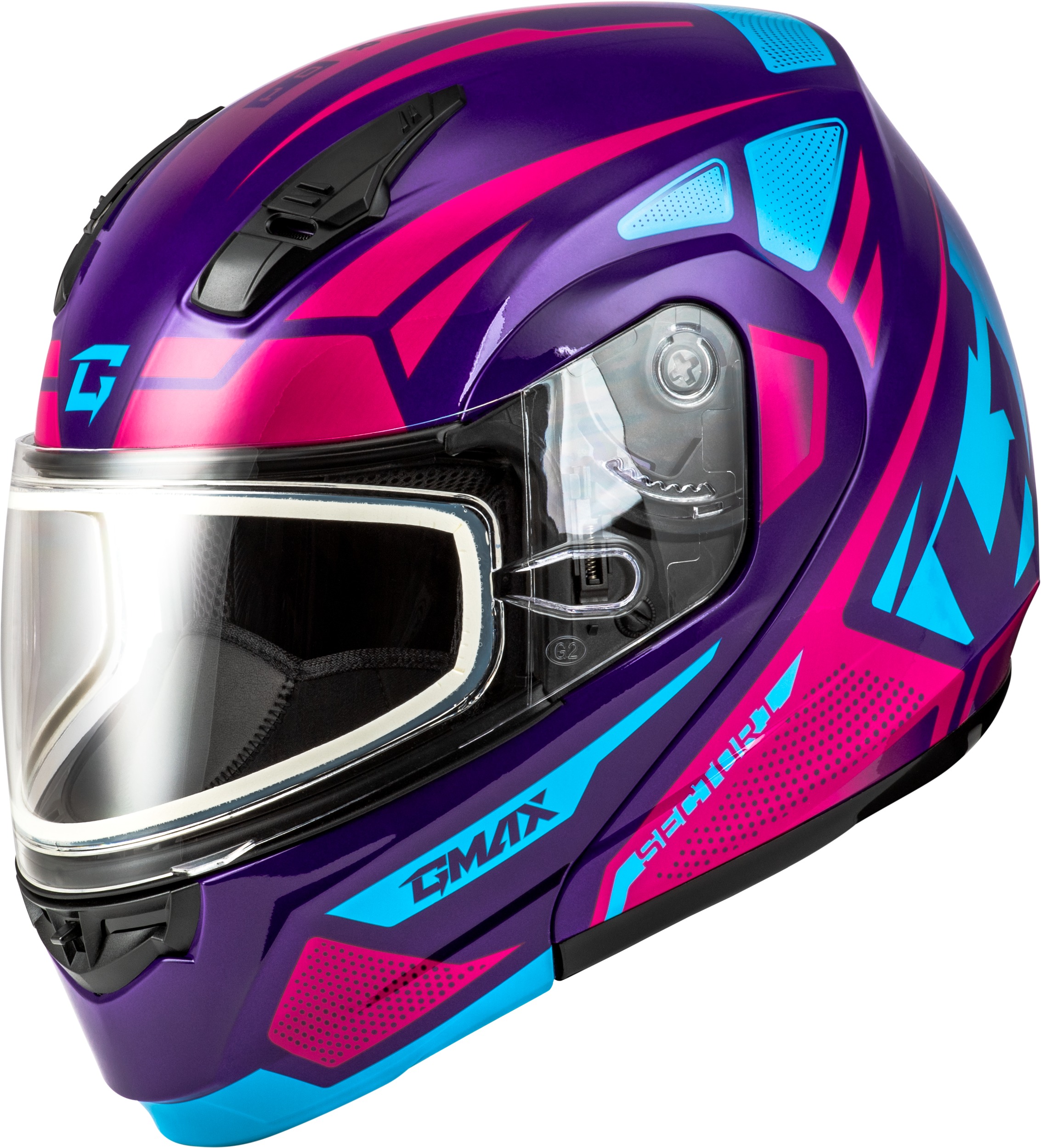 GMAX MD-04S Sector Snow Helmet Violet/Pink XL - Snow Helmet For Violet/Pink XL - Click Image to Close