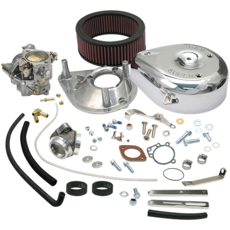 S&S Cycle Super E Carburetor Kit - Standard Tanks Fits 79-84 BT Models - Click Image to Close