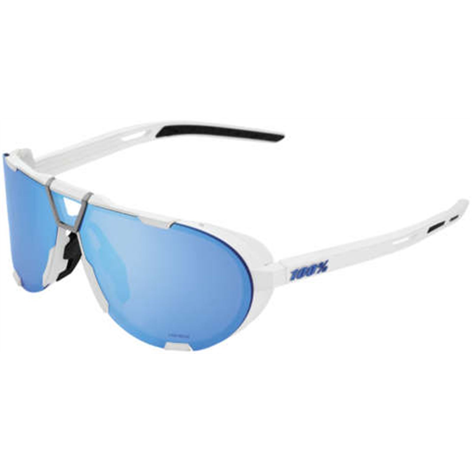 100% Westcraft Sunglasses White Frame Blue Lens Unisex Adults - Click Image to Close