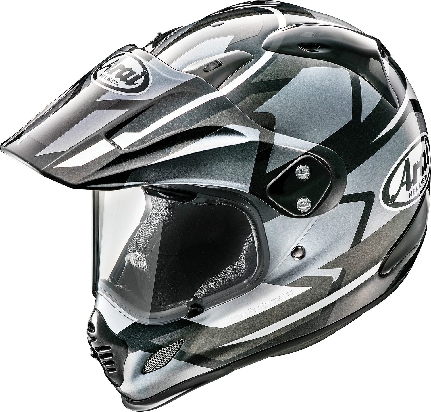 Arai XD-4 Depart Helmet XS Gray/Black/Silver - Dual sport helmet with removable liner - Click Image to Close