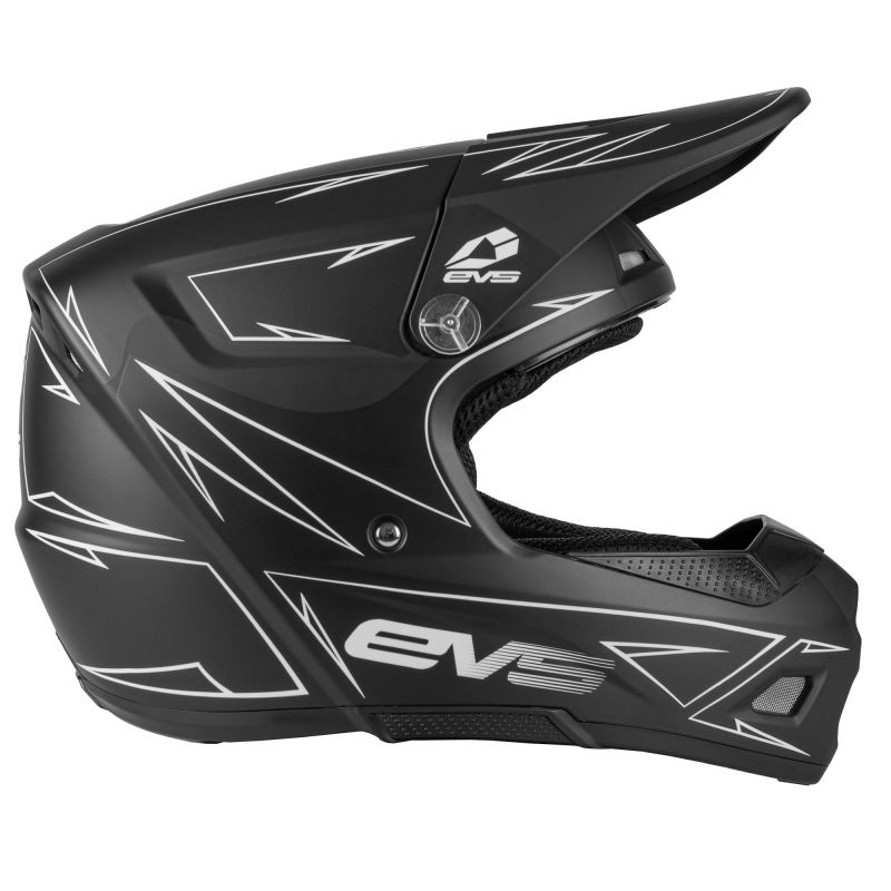 EVS T3 Pinner Helmet Matte Black Youth - Large - Click Image to Close