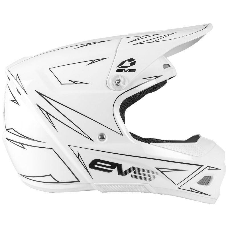 EVS T3 Pinner Helmet White Youth - Small - Click Image to Close