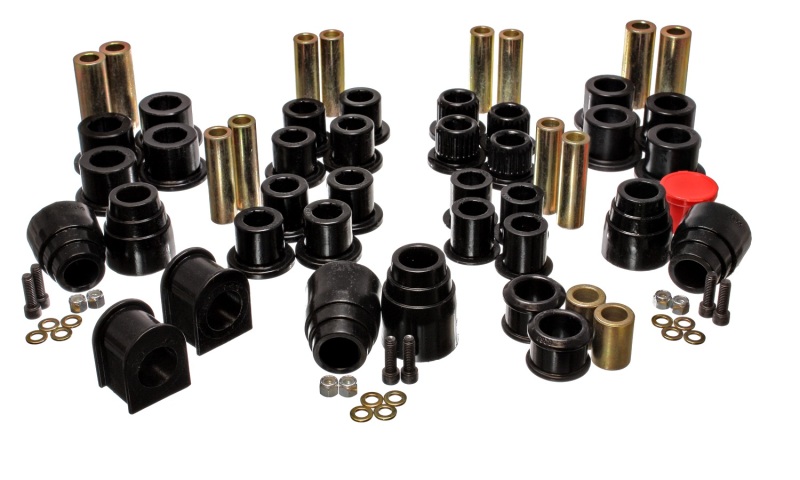 Black Hyper-Flex Master Bushing Kit Fits 00-04 Ford Excursion 4WD - Click Image to Close